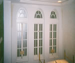 White arch windows, Aladdin Restaurant, Kansas City, MO